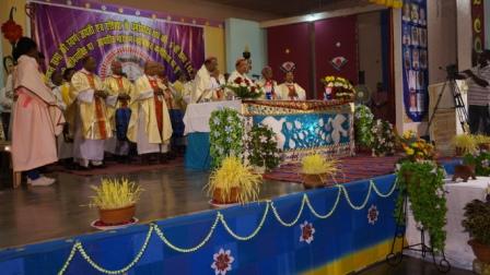 Review Seminar for Tribal belt, Hazaribag, Eucharistic celebration day 1 11