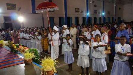 Review Seminar for Tribal belt, Hazaribag bible veneration first day 7