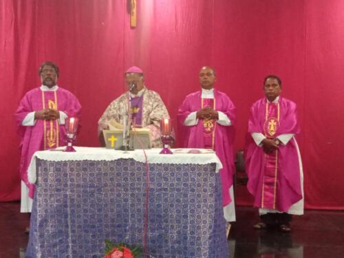 Memorial Mass celebrated at Poondi Matha retreat centre for Late Fr.Joseph Justus during the Tamil Nadu Scc regional meeting on 9th March 2022